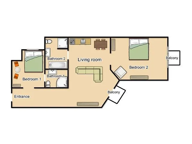 Apartament Two Couples *